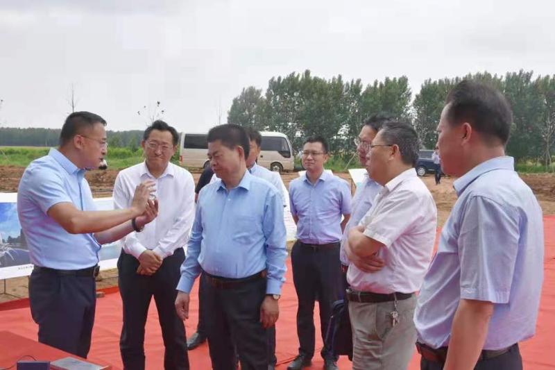 杨锡祥到山东省莱西经济开发区督导项目建设工作