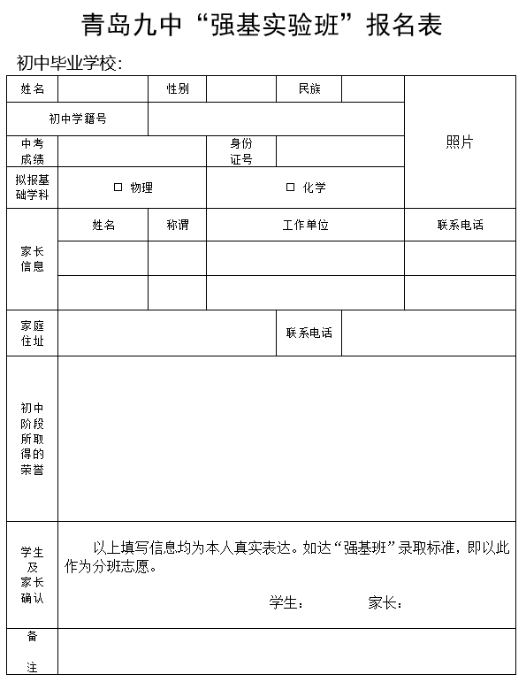 青岛九中|@准高一学子 青岛九中“强基实验班”7月25日测试