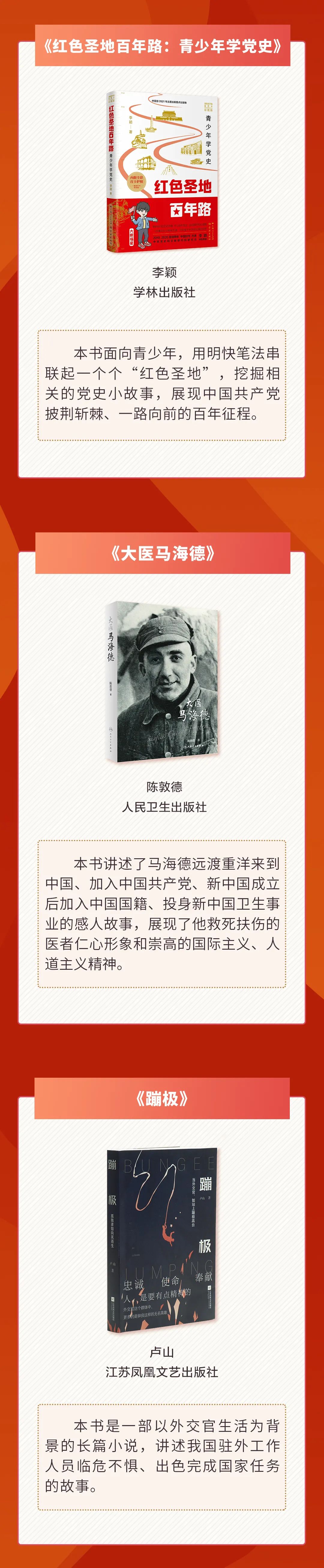 上新10本好书，建党百年必读！