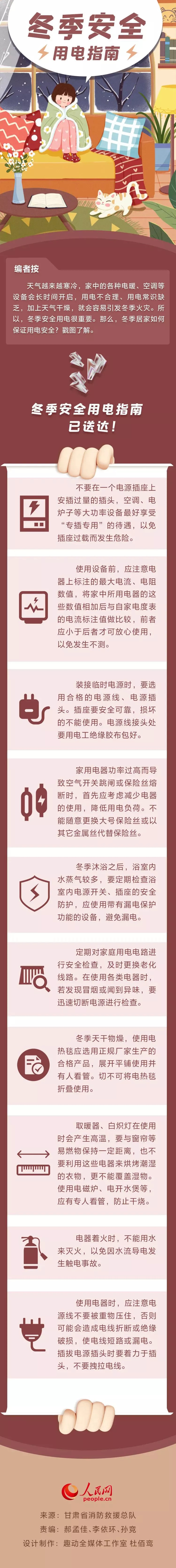 图说：冬季安全用电指南