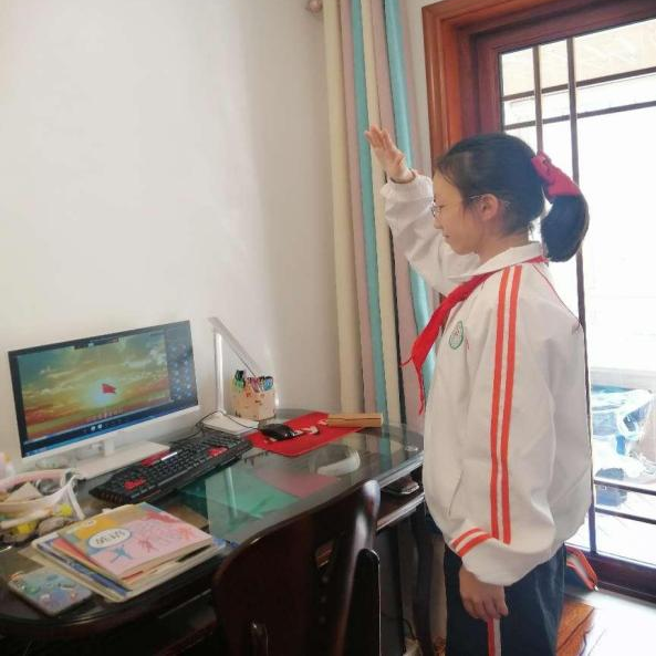 同心战疫!“云”端升旗仪式,有力量!
