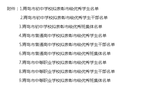 速看!市教育局发布重要名单