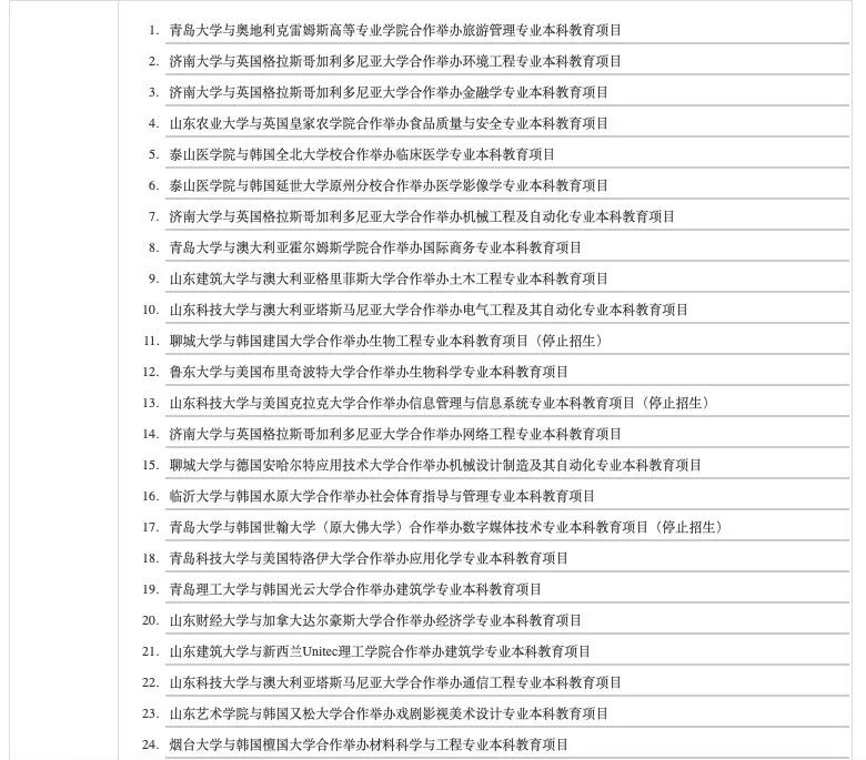 今年开始招生！山东这8所高校，新增中外合作办学专业