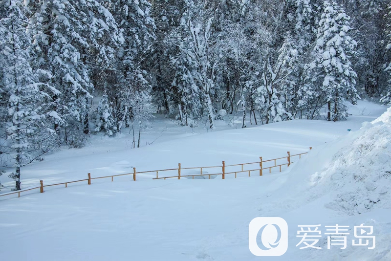 行走中的风景：雪中的老克里湖 梦里的童话世界