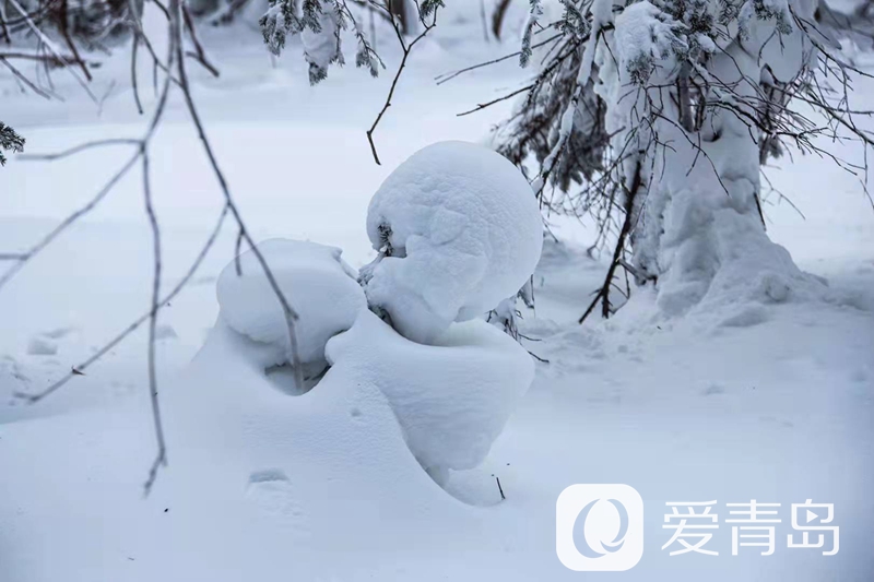 行走中的风景:雪中的老克里湖 梦里的童话世界