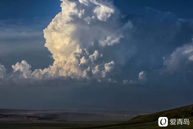 行走中的风景:沉醉在锡盟的绚丽红霞中